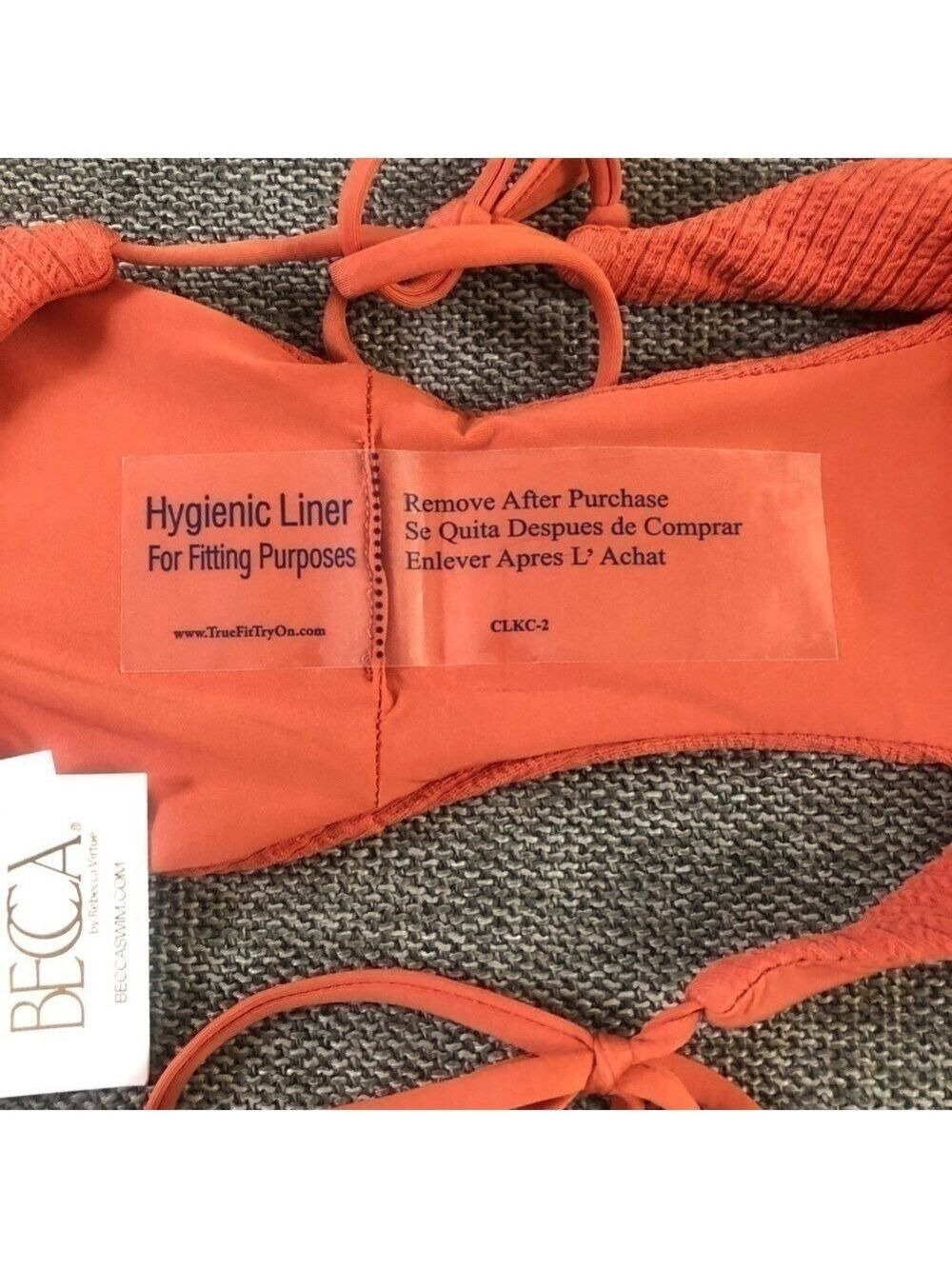 Women’s BECCA Beccaswim Pucker Up Tie Side Swim Bottom Swimwear Ginger M - Picture 9 of 15